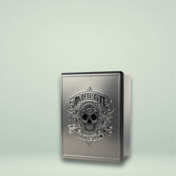 METAL BOX - GIN 70 cl + 2 BICCHIERI